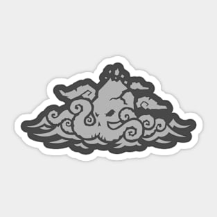 Kraken Island - Gray Sticker